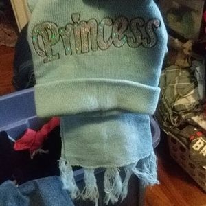 2 pc. Set Princess Beanie & Scarf
